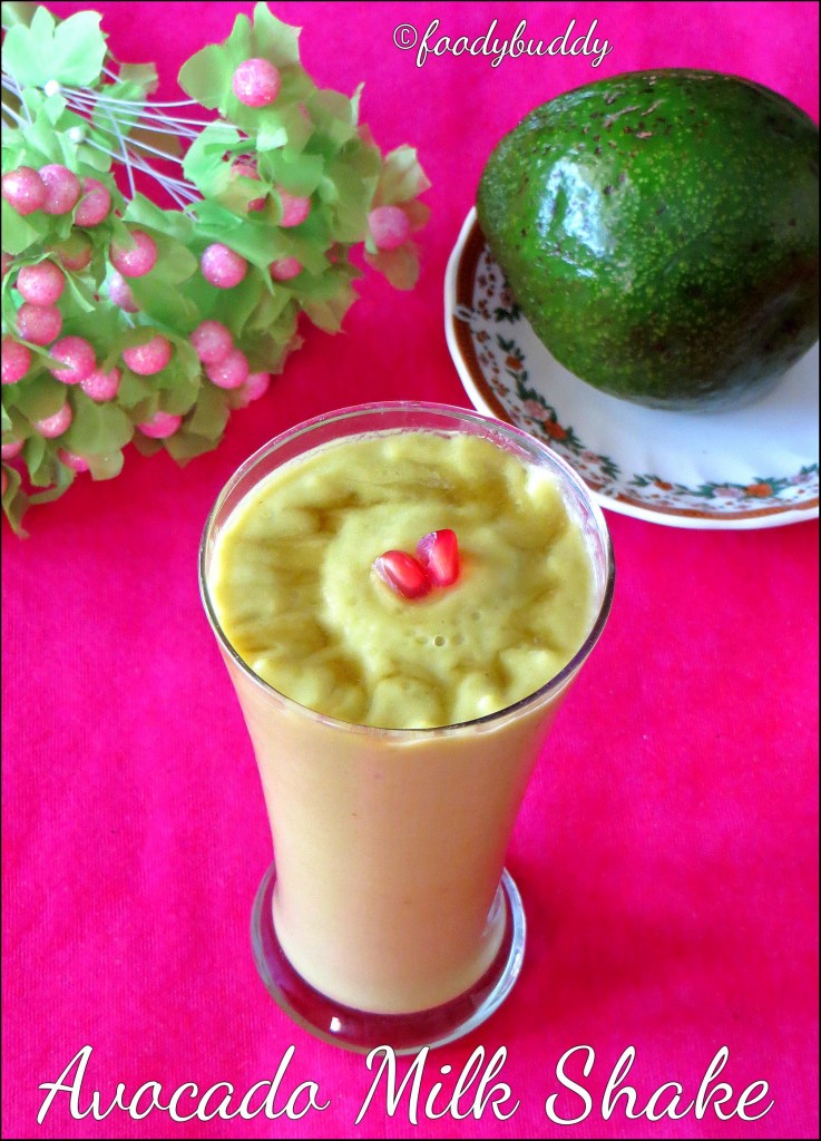 avocado milk shake recipe / butter fruit milk shake
