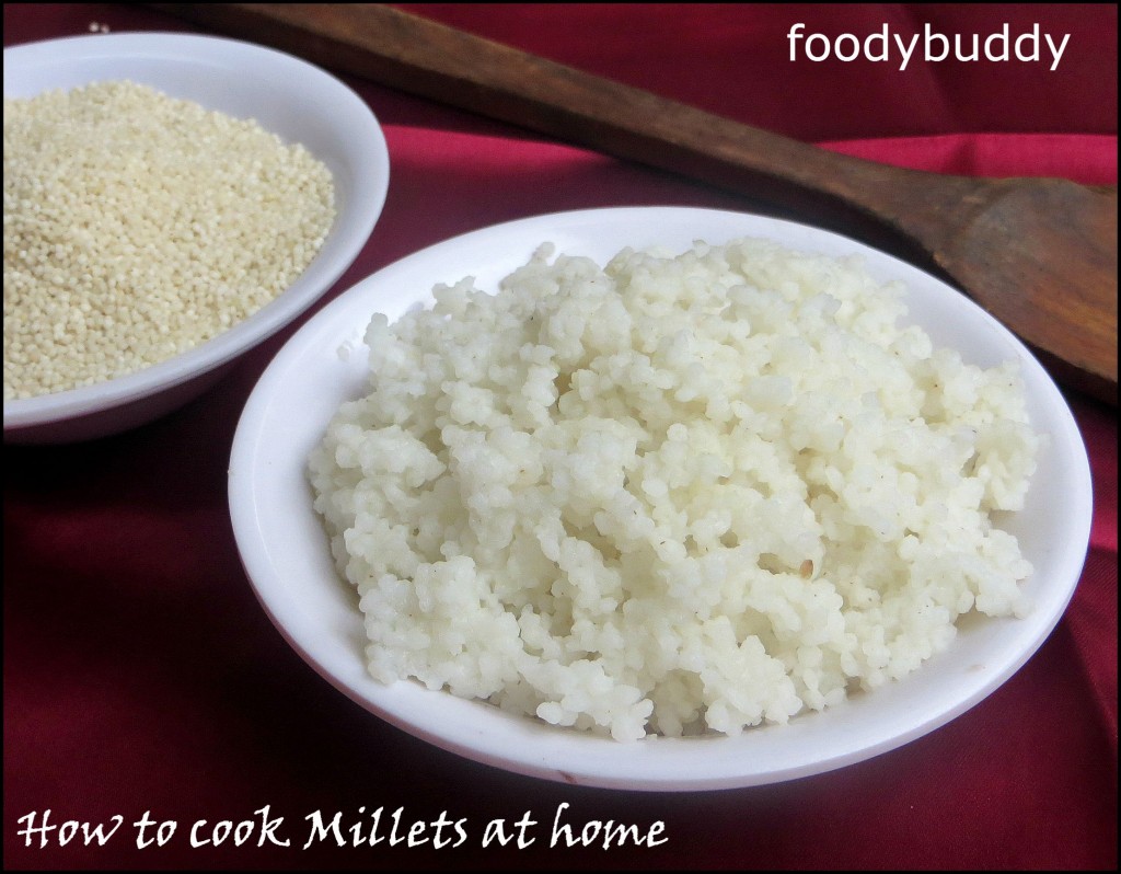 How to cook millets at home