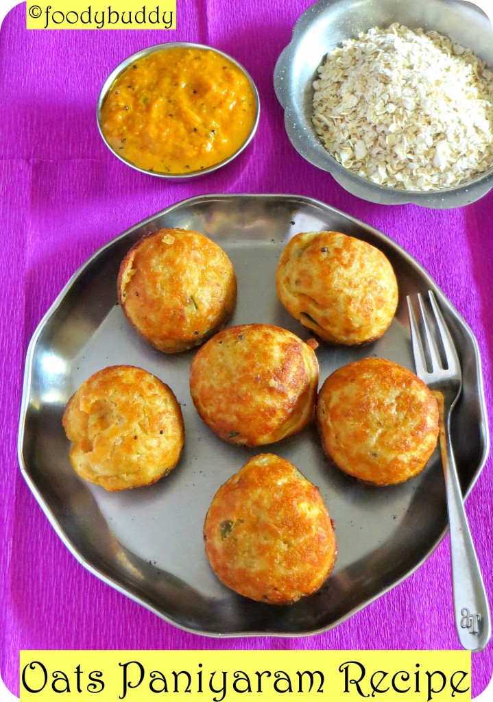 paniyaram with oats