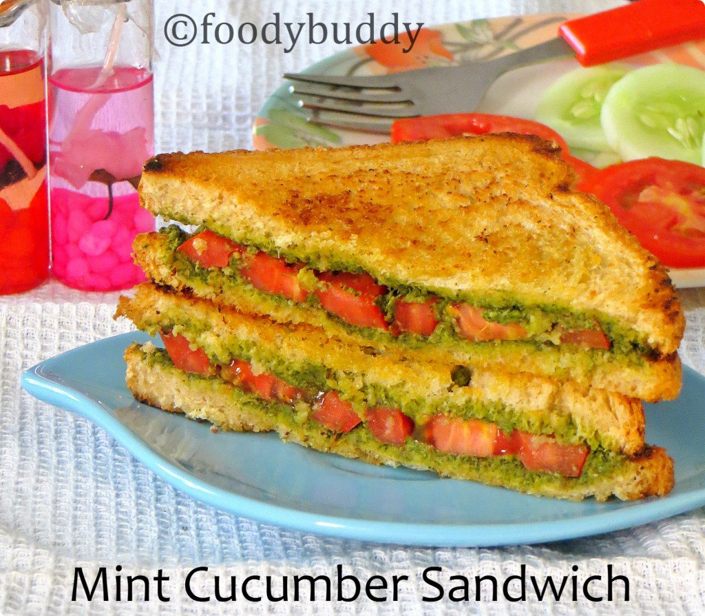 MINT CHUTNEY CUCUMBER SANDWICH